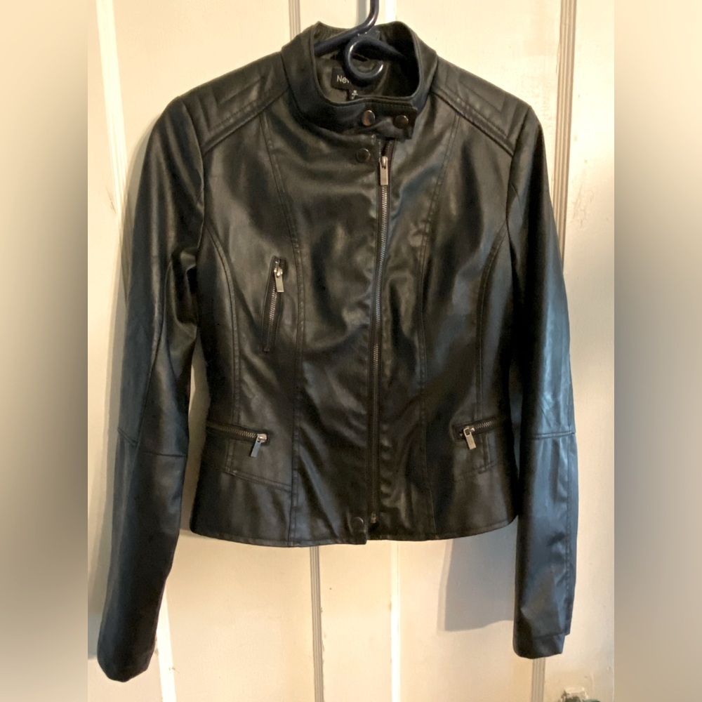 New Look faux leather jacket M